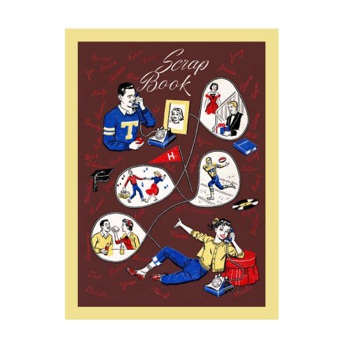 SCRAP BOOK with signed art print